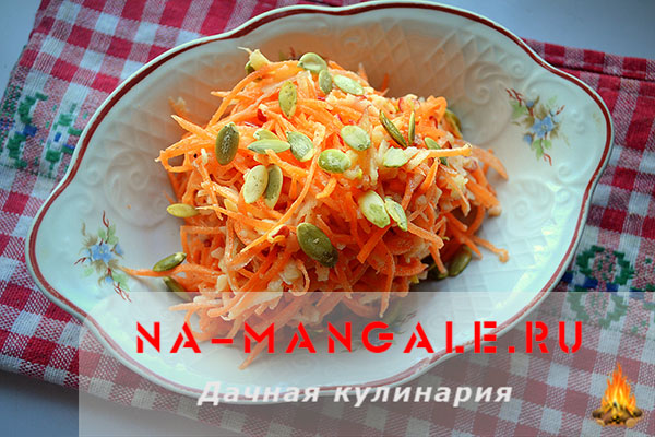Салаты из моркови и яблок – лучшие рецепты приготовления с фото