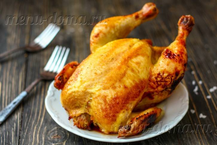 Курица на соли в духовке запеченная целиком: рецепт с фото