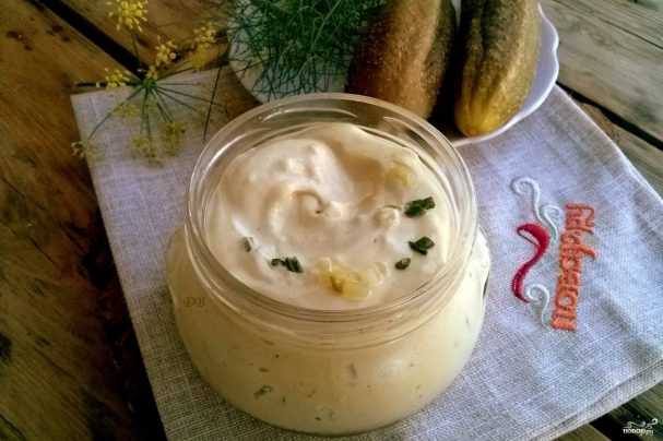 Соус тартар с солеными огурцами в домашних условиях – рецепт с фото