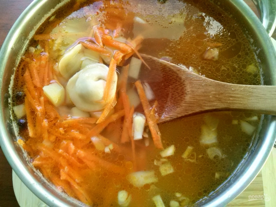 Суп с пельменями – бабушкин рецепт с фото и другие варианты